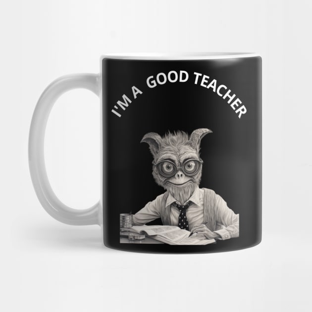 Funny Teacher Gift.  I'M A  GOOD TEACHER by Joyful Prints